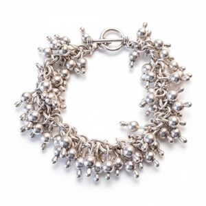 Retired Silpada 925 Sterling Silver Cha Cha Bracelet with Toggle Clasp